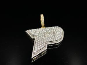 Colgante de Dragón con Diamantes de Imitación Personalizado Ice Legacy, Chapado en Plata Tibetana, con Cristales y Pedrería, Estilo Hiphop, Unisex - Product Image 1
