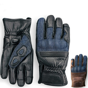 Guantes de Motociclismo de Alta Calidad con Pantalla Táctil, Guantes de Carreras de Cuero para Motociclistas, Protección Completa para los Dedos - Product Image 1