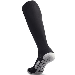 Chaussettes de compression TANVEX noires, hauteur genou, extensibles, antidérapantes, tricotées, pour la course, le football, l'entraînement et les sports - Product Image 1