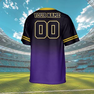 เสื้อเจอร์ซีย์ทรงบ็อกซี่สำหรับผู้ชาย สไตล์สตรีทแวร์และชุดกีฬา  แบบสั่งทำพิเศษ  ผ้าโพลีเอสเตอร์  ปักลาย  ซับลิเมชั่น  เสื้อเจอร์ซีย์อเมริกันฟุตบอล - Product Image 3