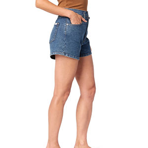 Shorts de Mezclilla Rectos de Cintura Alta, Estilo Americano, Casuales para Mujer, con un Corte Moderno - Product Image 4