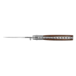 Navaja de bolsillo hecha a mano de acero de Damasco, plegable, multifuncional, de grado industrial, OEM, con hoja de punta de caza. - Product Image 3