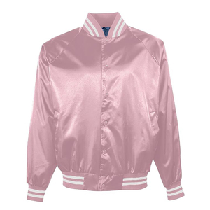 Veste universitaire dorée pour homme, couleur unie, doublure en satin, col montant, coupe classique, tenue décontractée d'automne - Product Image 6