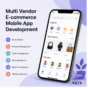 Application mobile de commerce électronique multi-vendeurs moderne pour la gestion des produits et les achats en ligne (Android/iOS) - Product Image 1