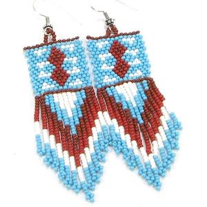 Boucles d'oreilles en perles de verre artisanales pour un style de bijoux unique, rehaussant l'identité personnelle et la mode. - Product Image 2