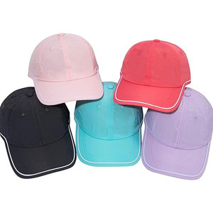 Casquette de baseball unisexe bleu clair 6 panneaux réglable en sergé respirante imperméable printemps-été décontractée pour l'extérieur - Product Image 4