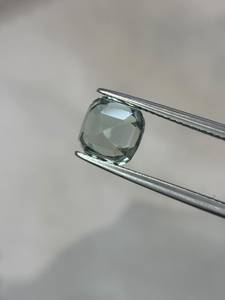 Turmalina Afgana Natural, Corte Escalonado, Verde Menta Pálido, Forma Cojín, 3.37CT, Gema Suelta Facetada, con Juego de Color y Fuego, para Joyería - Product Image 4