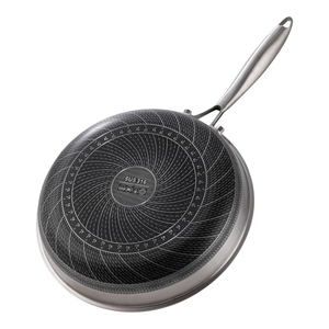 Luxury <b>Copper</b> Finish Saute Pan With Ceramic Nonstick Coating Heavy Gauge Aluminum Core Heat Resistant Ergonomic <b>Handle</b> - Product Image 5