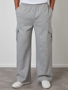Custom Mens Fleece Cargo Jogger Sweat Pants Slim Athletic Fit Midweight Training Trousers Casual Activewear - Product Image 4