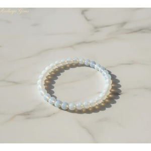 Wholesale Handcrafted Opalite Serenity <b>Bracelet</b> Natural Opalite (Crafted Stone) Beaded <b>Healing</b> Crystals Unique Shape Pattern - Product Image 2