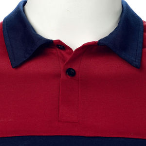 Camisa Roja para Hombre, Estilo Marinero, Lisa, Antiarrugas, Transpirable, de Algodón, Informal, de Manga Corta, para Golf, Tenis, Verano - Product Image 4
