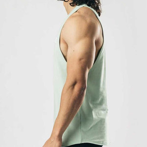 Gym Clothing Wholesale Bodybuilding Gym <b>Singlet</b> <b>For</b> <b>Men</b> Fitness Wear Solid Color Custom Size <b>Men</b> Gym <b>Singlet</b> - Product Image 4