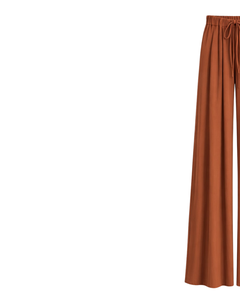 Custom Rust Wide Leg Pants Women Casual High Waist <b>Drawstring</b> <b>Trousers</b> Loose Fit Straight Pants Comfortable Lounge Wear Fashion - Product Image 3