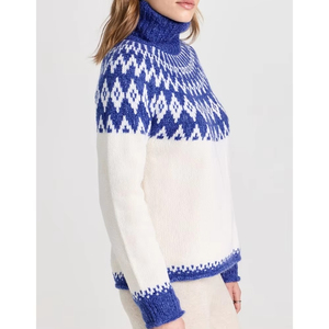 Pull en maille col en V doux et léger à manches longues, décontracté et tendance, confortable pour le quotidien, vente en gros, fabrication sur mesure - Product Image 3