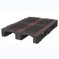 Palette en plastique empilable de qualité supérieure et écologique pour usage industriel avec entrée 4 directions