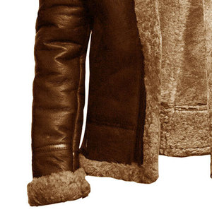 Chaqueta de cuero para hombre, diseño personalizado con lana, piel de oveja pakistaní de alta calidad, venta al por mayor, moda otoño invierno. - Product Image 3