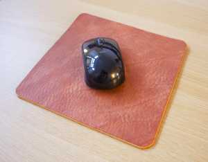 Handmade Real Leather <b>Mouse</b> Pad Anti Slip Suede Base Desk Mat Personalized Executive Writing Pad <b>for</b> <b>Computer</b> LMP-0049 - Product Image 3