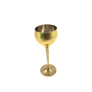 Copa de Vino de Latón Macizo de la Mejor Calidad, Hecha a Mano, Acabado Dorado Pulido, Moderna, para Decoración del Hogar y Restaurantes - Product Image 1