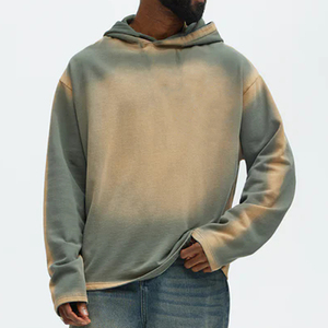 Sudadera con Capucha Extra Grande para Hombre, Estilo Vintage, Lavada con Piedras, Ecológica, de Felpa 100% Algodón, 430/450 Gsm, para Invierno - Product Image 1
