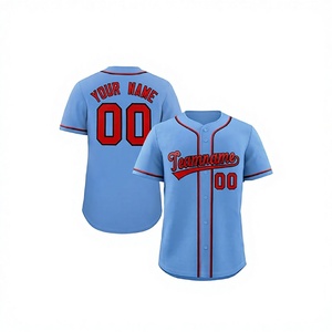 Ropa de béisbol de poliéster 100%, diseño personalizado, conjuntos de uniformes de camiseta de béisbol y softbol, patrón de equipo juvenil, sublimación - Product Image 3