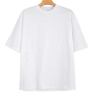 Camiseta Extra Grande 100% Algodón, Peso Pesado 200gsm, Manga Corta, Unisex, Corte Holgado, Diseño Liso, Tejido de Punto, para Hombre y Mujer - Product Image 3