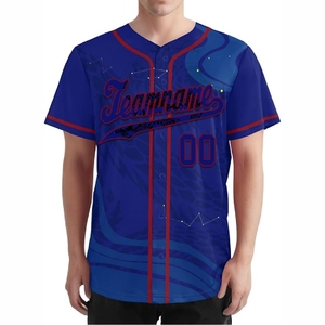 Maillot de baseball sublimé professionnel pour équipes, vêtements de sport à séchage rapide avec design aux couleurs vives - Product Image 2