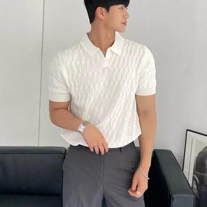 Polo de Manga Corta Personalizado para Hombre con Doble Ribete Blanco, de Secado Rápido, Resistente a las Arrugas, Cómodo y Casual - Product Image 2