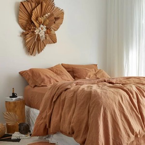 Parures de lit respirantes brodées, housse de couette et taies d'oreiller pour chambre à coucher - Product Image 2