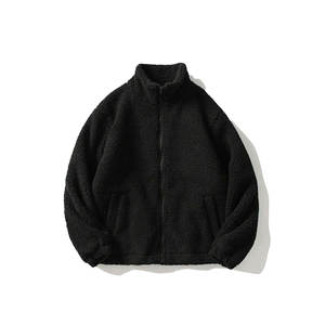 <b>Men's</b> Hooded <b>Sherpa</b> <b>Fleece</b> Jacket Windproof Canvas Patchwork Winter Coat for Outdoor Casual Wear - Product Image 5