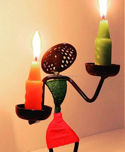 Soporte de vela de hierro para decoración de jardín hecho a mano para accesorios de boda y fiesta de proveedor indio - Product Image 2