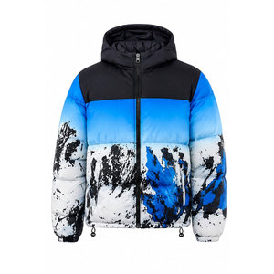 Pakistan Manufacture Men's Puffer <b>Jacket</b> Winter Resistant <b>Packable</b> and Lightweight with Hood Custom Plus Size Argyle Pattern - Product Image 2