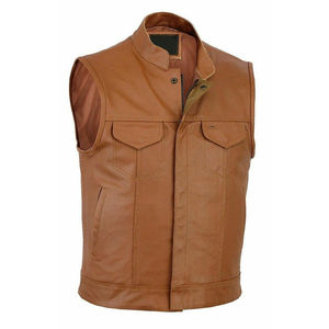 Chaleco de Cuero de Alta Calidad, Antiarrugas, Estampado, Invierno, Personalizable, para Motocross, Transpirable, Sin Mangas - Product Image 3