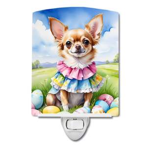 Compact UL-Certified Ceramic Night Light New <b>Easter</b> <b>Egg</b> <b>Hunt</b> Design for Chihuahua Multicolor for Bedroom Hallway Kitchen - Product Image 1