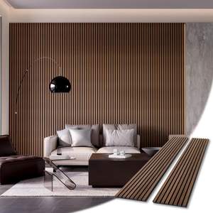 Paneles Acústicos de Poliéster con Ranuras Rectas, Arte 3D Moderno, para Decoración del Hogar, Revestimiento de Paredes de Armarios de Almacenamiento - Product Image 1