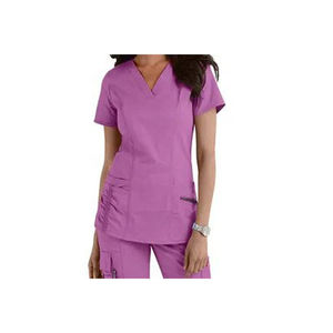 Uniformes Médicos Unisex de Moda, Conjuntos de Uniformes de Enfermería, Tela Elástica, Venta al por Mayor para Clínicas Veterinarias, Uniformes Personalizados para Enfermeras Dentales - Product Image 3