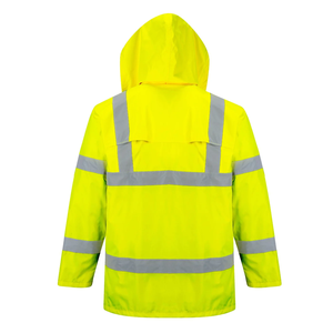 Veste imperméable et haute visibilité avec logo personnalisé, coupe-vent, vêtements de sécurité réfléchissants pour les activités de plein air - Product Image 2