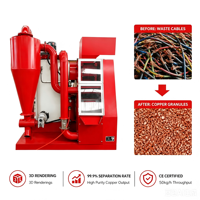 Machine de recyclage automatique de fil de cuivre, granulateur de cuivre pour le recyclage des câbles usagés, certifiée CE