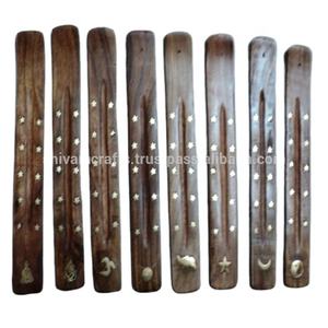 แท่งธูปทองเหลืองฝัง/ผู้ถือขายส่งจากอินเดียดีไซน์แบบผสม - Product Image 1