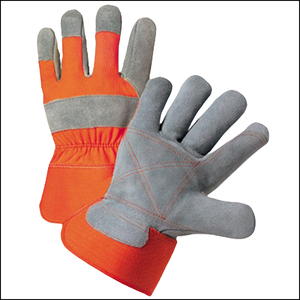 Yellow Construction Safety <b>Gloves</b> with Cotton Back Knit Cuff Anti-Slip & Anti-Static High Quality Reasonably Priced - Product Image 4