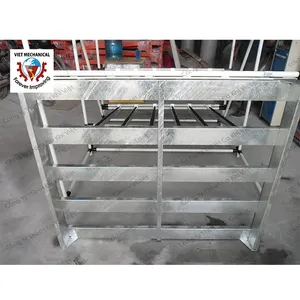 Direct Fabriek Gegalvaniseerd Ijzer Pallet Bevat Cargo Metaal Galvanize Stapelen Opslag Stalen Pallet Voor Zware Verpakking Pallet