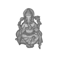 Lord Ganesha Treppen- und Balkongeländer aus Gusseisen, Rahmenloses Modernes Design, Luxuriöses Villengeländer, Rostbeständig mit Religiösem Motiv