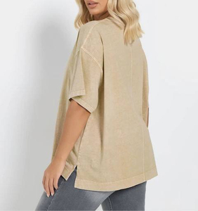 T-shirts pour femmes à manches courtes au design unique, en coton, t-shirts pour femmes à demi-manches - Product Image 2