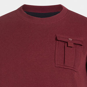 เสื้อสเวตเชิ้ตคอกลมปักลายแบบเรียบง่าย เสื้อฮู้ดดี้ผู้ชายแบบสั่งทำ เสื้อสเวตเชิ้ตสีดำสำหรับผู้ชาย - Product Image 4