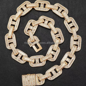 <b>Rope</b> <b>Chain</b> Necklace Sterling Silver for Men Custom 10k 14k 14K GOLD Trendy Lovers Moissanite Mould Making Custom Size Acceptable - Product Image 3