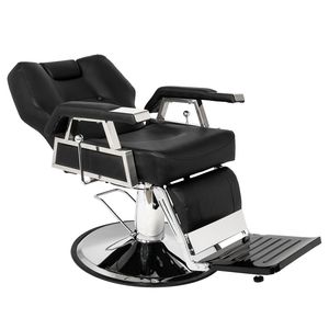 HZ8706 Sedia da Barbiere Professionale Portatile con Sollevamento Idraulico, Grande, Nera - Product Image 6