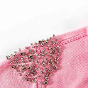 Chaqueta de Mezclilla para Hombre de Alta Calidad con Pedrería, Manga Larga, Informal, Venta al por Mayor y Personalizable - Product Image 6