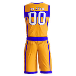 Maillots de basketball personnalisés grande taille en gros, séchage rapide, anti-humidité, respirants, en polyester, uniformes d'équipe, commande en gros personnalisée - Product Image 2