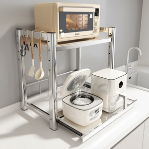 Étagère de rangement de cuisine double couche OEM/ODM Vietnam, support de comptoir pour four à micro-ondes - Product Image 3