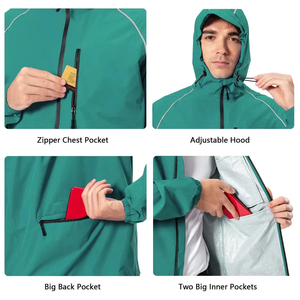Breathable Lightweight Outdoor Sports Track Jacket Athletic Windproof 2 Piece Set Custom Logo <b>Print</b> Gym Wear Hooded Windbreaker - Product Image 4