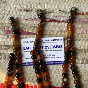 ลูกประคำอิสลามแบบเรียบง่าย ทำจากเขาควายขัดเงา เป็นมิตรกับสิ่งแวดล้อม จำนวน 33 เม็ด จากอุตรปัฎฐ์ปัญจาบ ของ ILAHI - Product Image 1